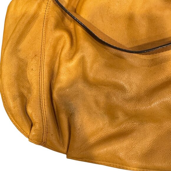 Michael Kors Jet Set Chain O-Ring Leather Tote Bag Marigold - Picture 4 of 4